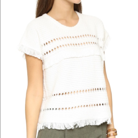 Madewell Sweaters - NWT Madewell cropped open stitch sweater size m